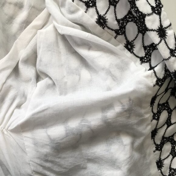 ALFANI 100% Cotton Black and White Jacket Blazer Size 10P - Picture 7 of 7